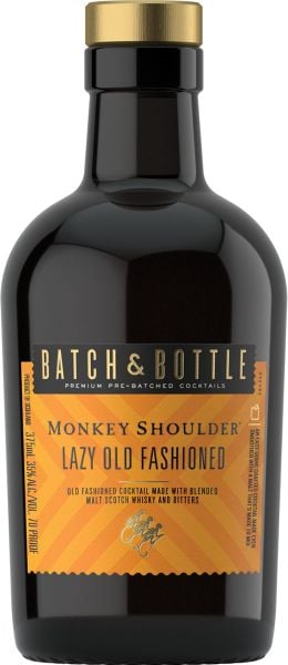 Batch & Bottle Monkey Shoulder Lazy Old Fashioned 375ml (70 Proof) :  Alcohol fast delivery by App or Online
